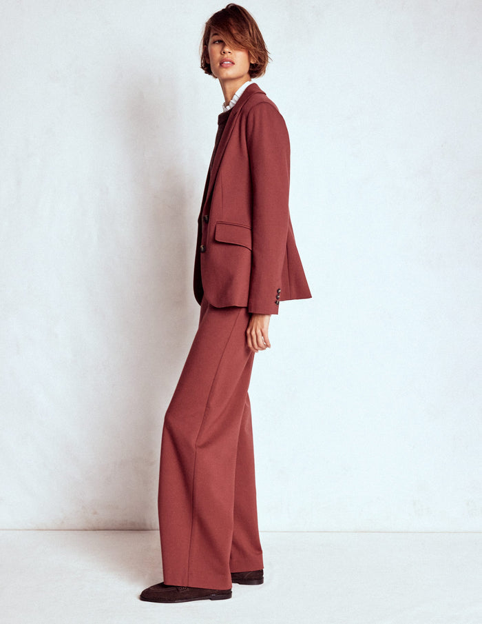 Marylebone Ponte Blazer Chestnut
