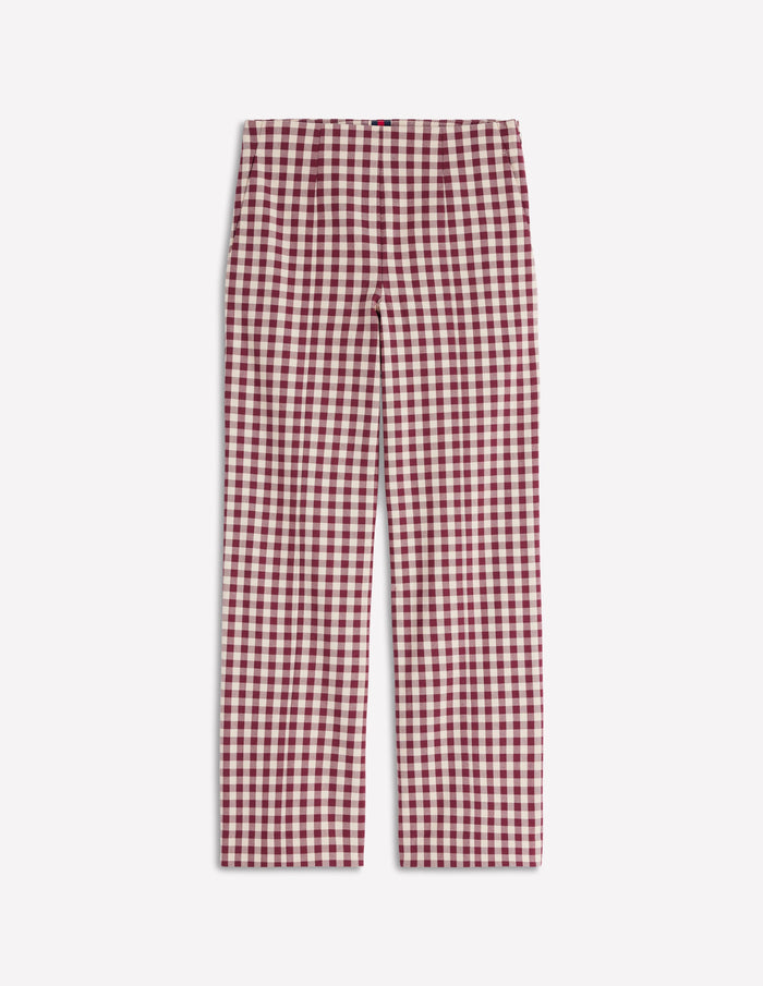 Smart 7/8 Pants Chestnut Gingham