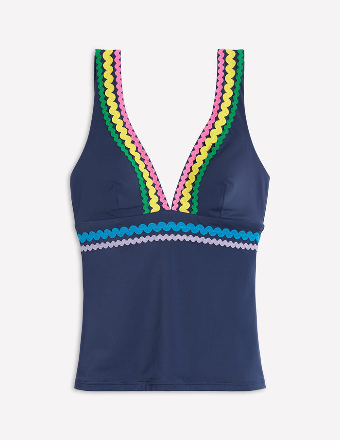 Porto Tankini Top Navy Rik Rak