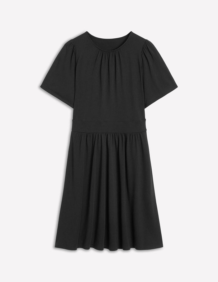 Louisa Short Jersey Dress Black