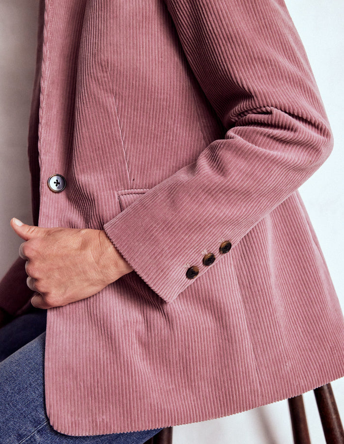 Woodbridge Cord Blazer Blushing Rose