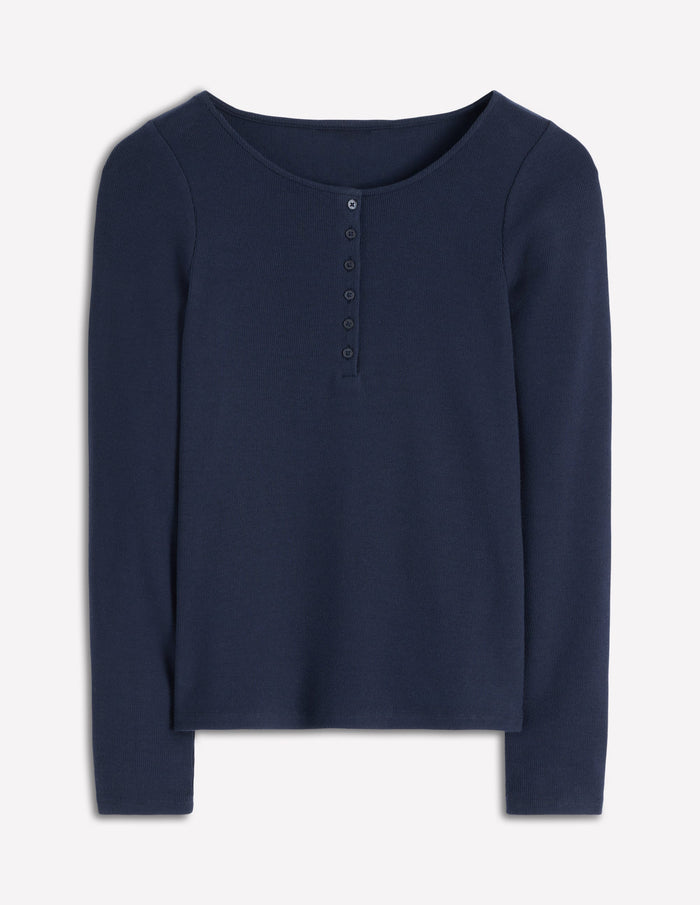 Rib Henley Navy