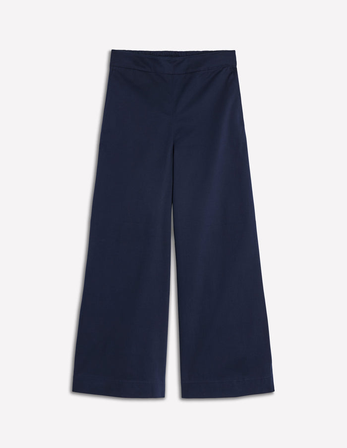 Pull-on Cropped Pants Navy