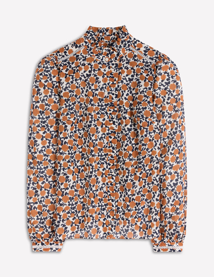 Helena Cotton Top Cognac, Floweret Vine