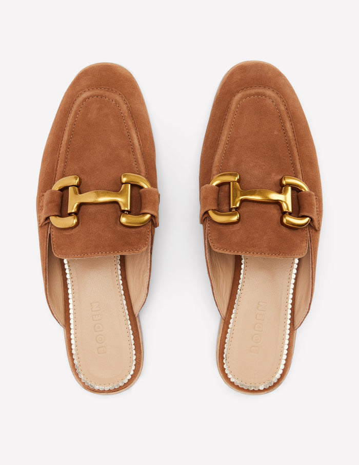 Iris Snaffle Mule Loafers Tan