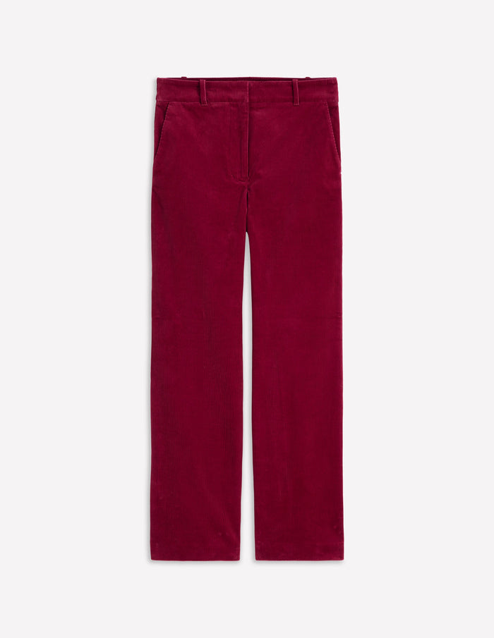 Canonbury Cord Pants Burgundy Red