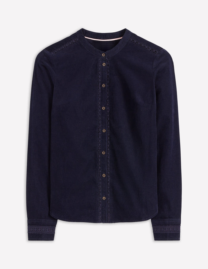Victoria Cord Shirt Navy