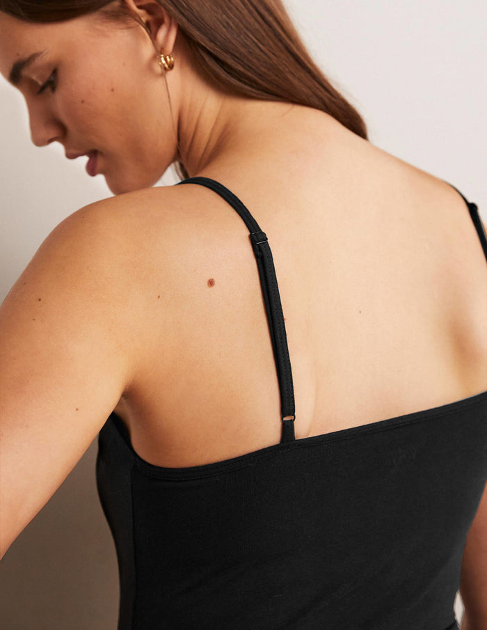 Plain Cami Top Black