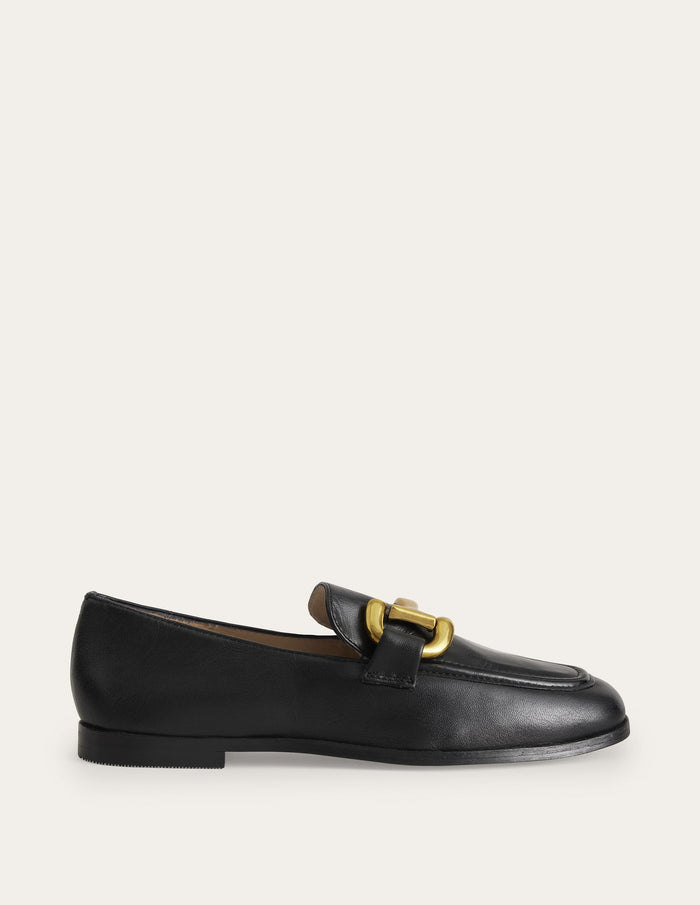 Iris Snaffle Loafers Black