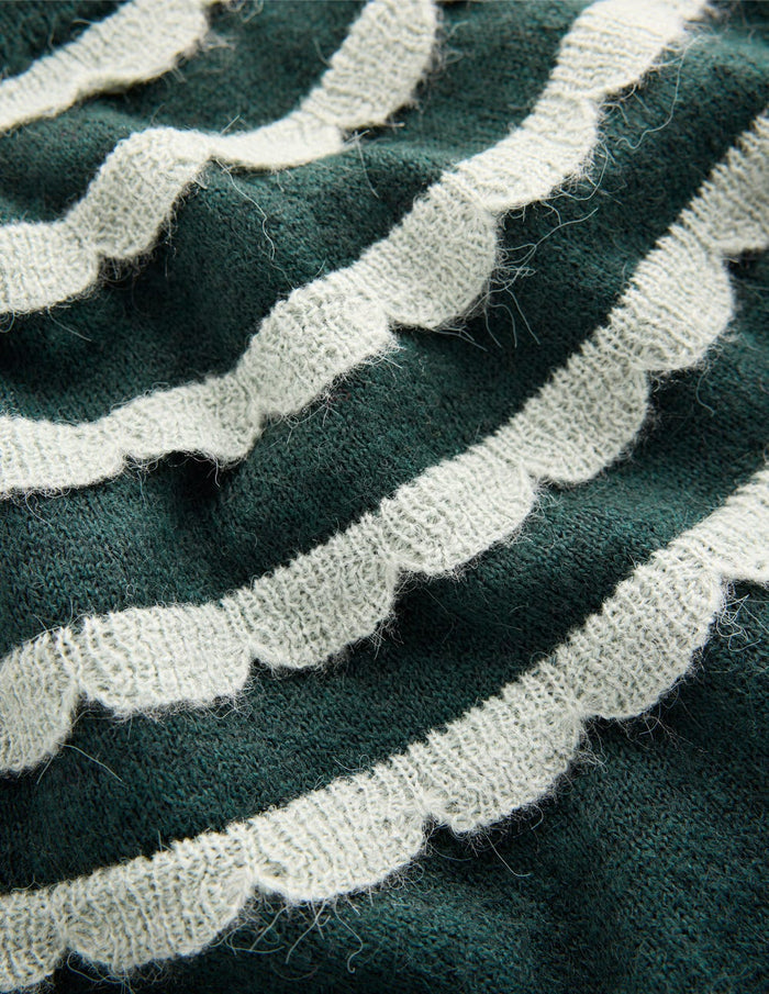 Alice Fluffy Raglan Jumper Botanical Garden