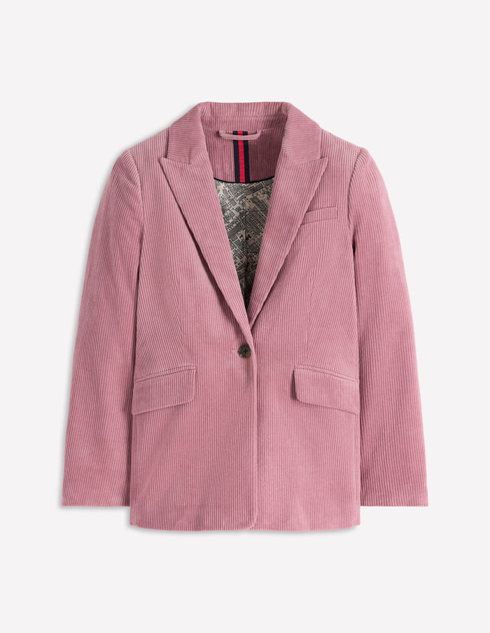 Woodbridge Cord Blazer Blushing Rose