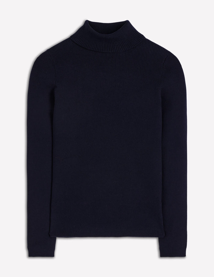Emilia Roll Neck Sweater Navy