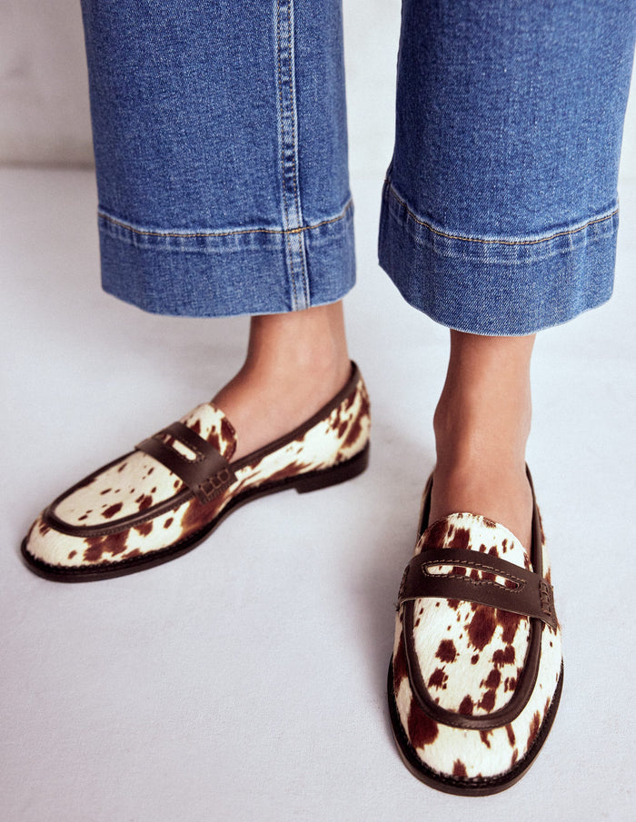 Nya Penny Loafers Brown/Ivory