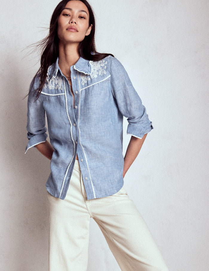 Sienna Western Shirt Chambray