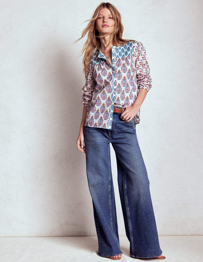 Corrine Cotton Top Multi, Wildflower Bouquet
