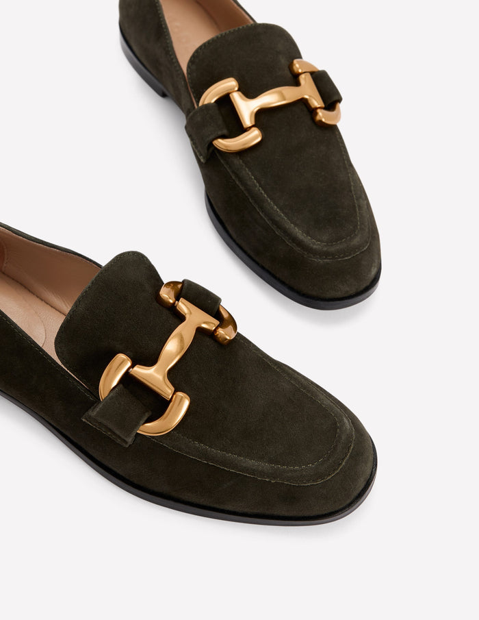 Iris Snaffle Loafers Woodland Green