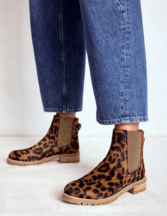 Freya Chelsea Boots Leopard