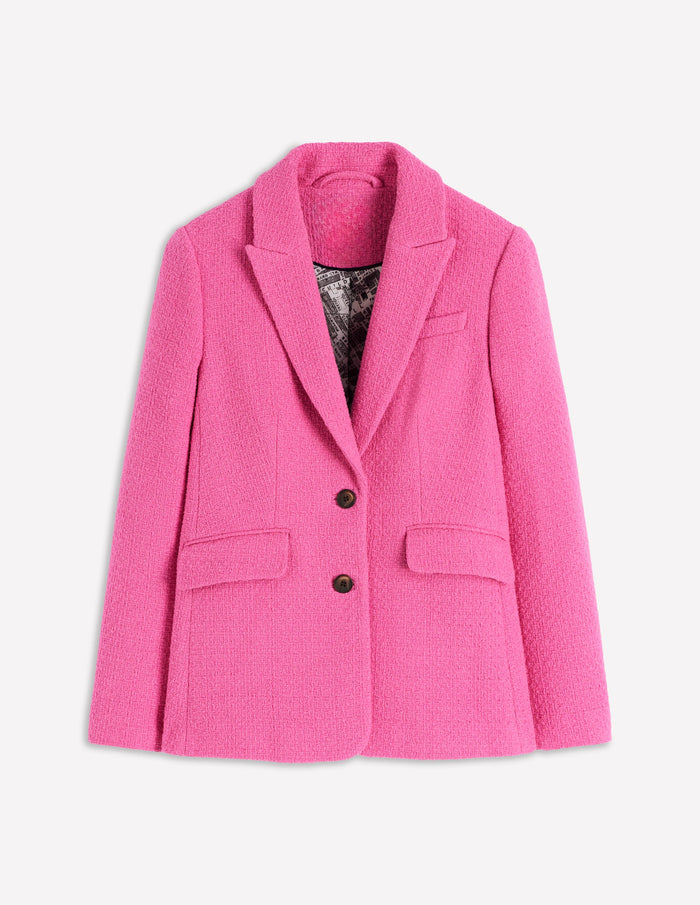 Stamford Texture Blazer Pink Peony