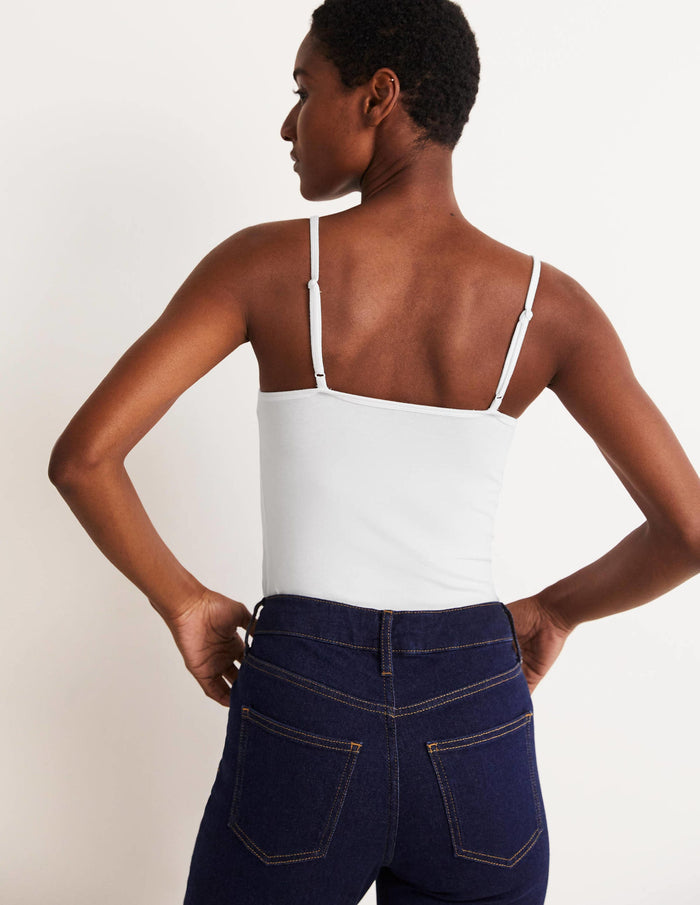 Plain Cami Top White