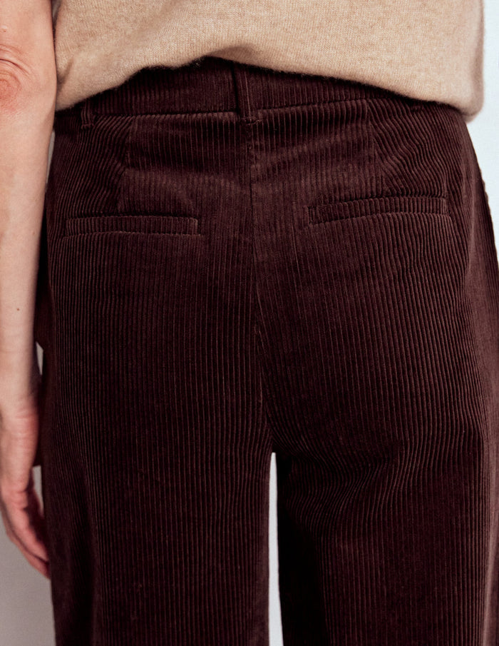 Belgravia Cord Pants Deep Aubergine