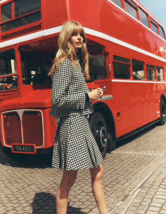 Knightsbridge Wool Jacket Black Dogstooth