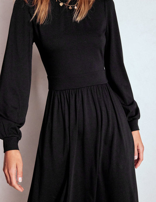 Alexandra Jersey Midi Dress Black