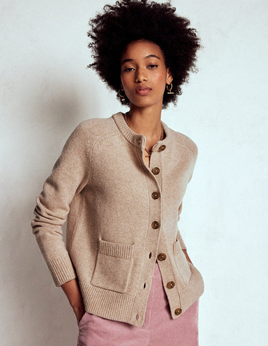 Marion Merino Cardigan Linen