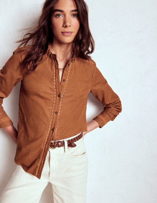 Victoria Cord Shirt Ginger