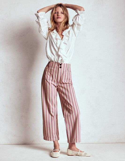 Primrose Patch Pocket Pants Lilac Tram Stripe
