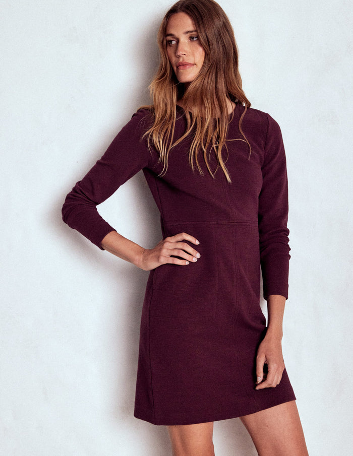 Cornelia Ottoman Dress Dark Cherry