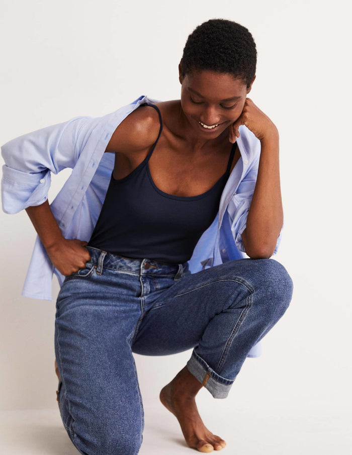 Plain Cami Top Navy