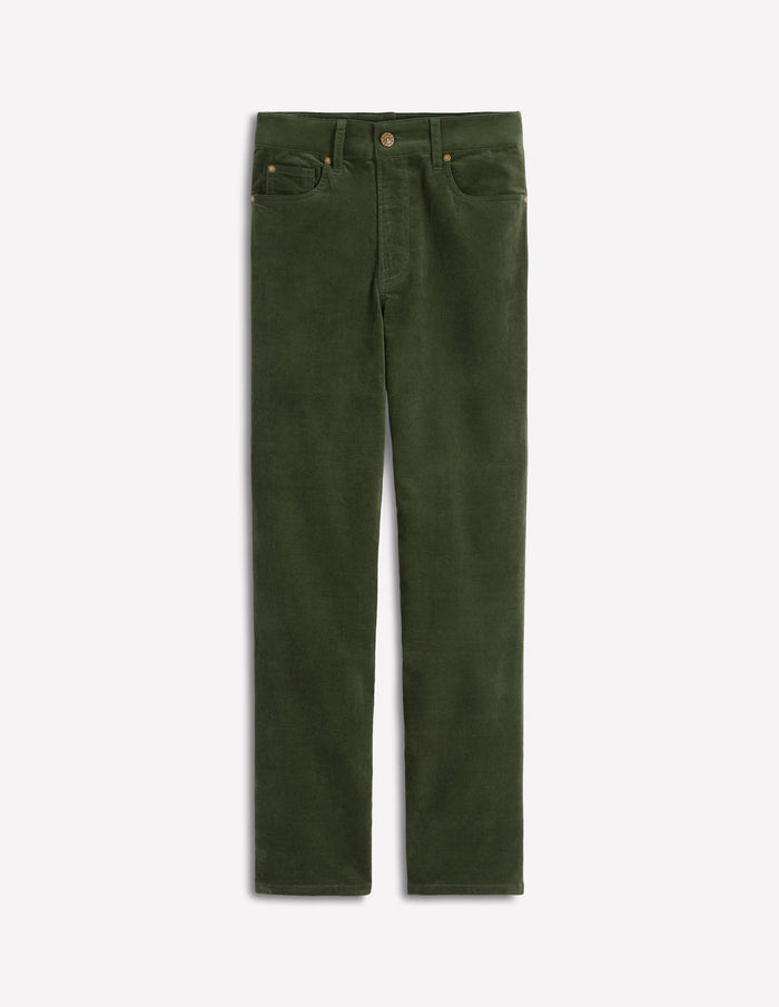 Velveteen Straight Jeans Forest Glade