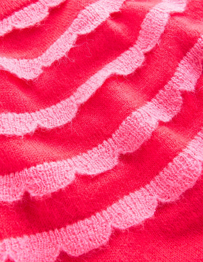 Alice Fluffy Raglan Jumper Poppy Red