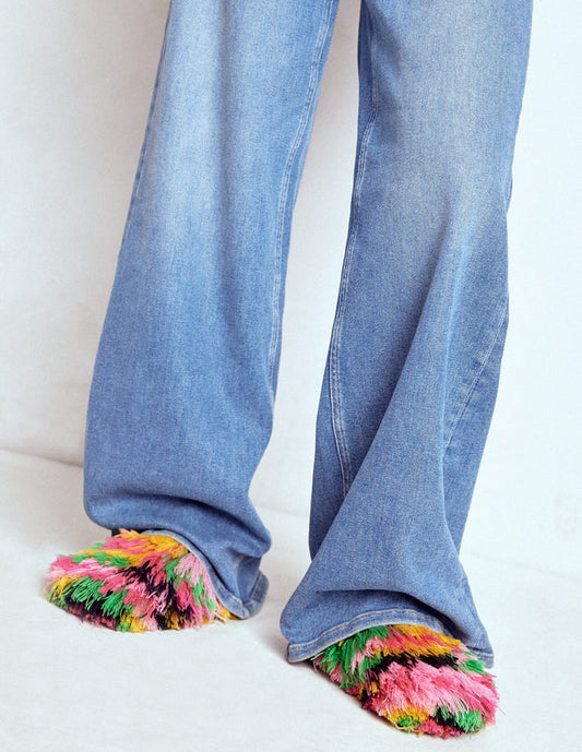 Multi Texture Mules Multi