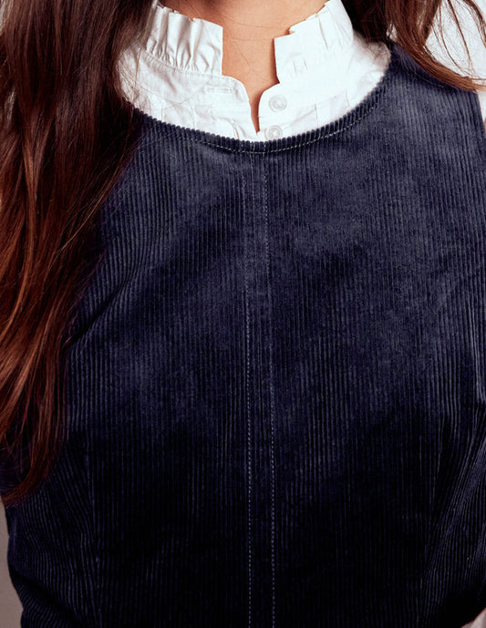 Annie Cord Shift Dress Navy