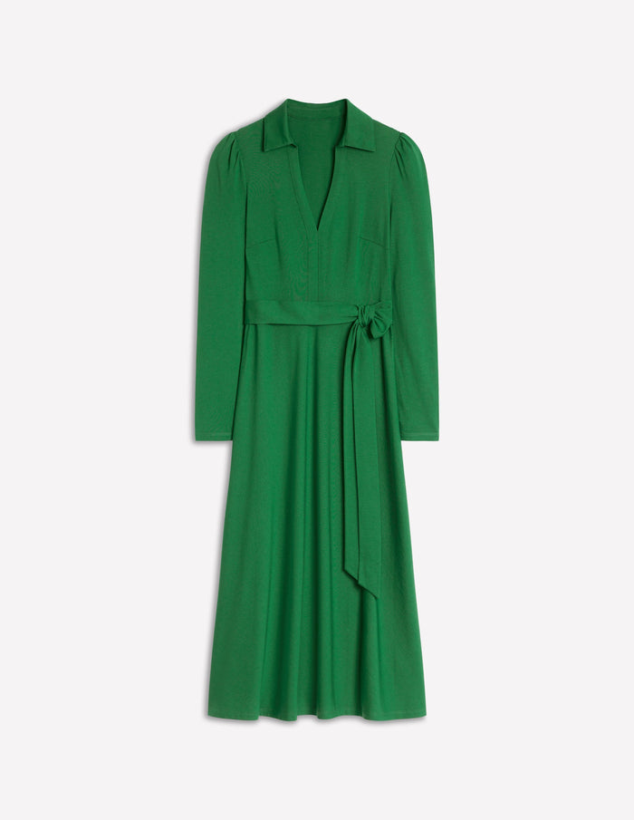 Imogen Collared Jersey Dress Eden