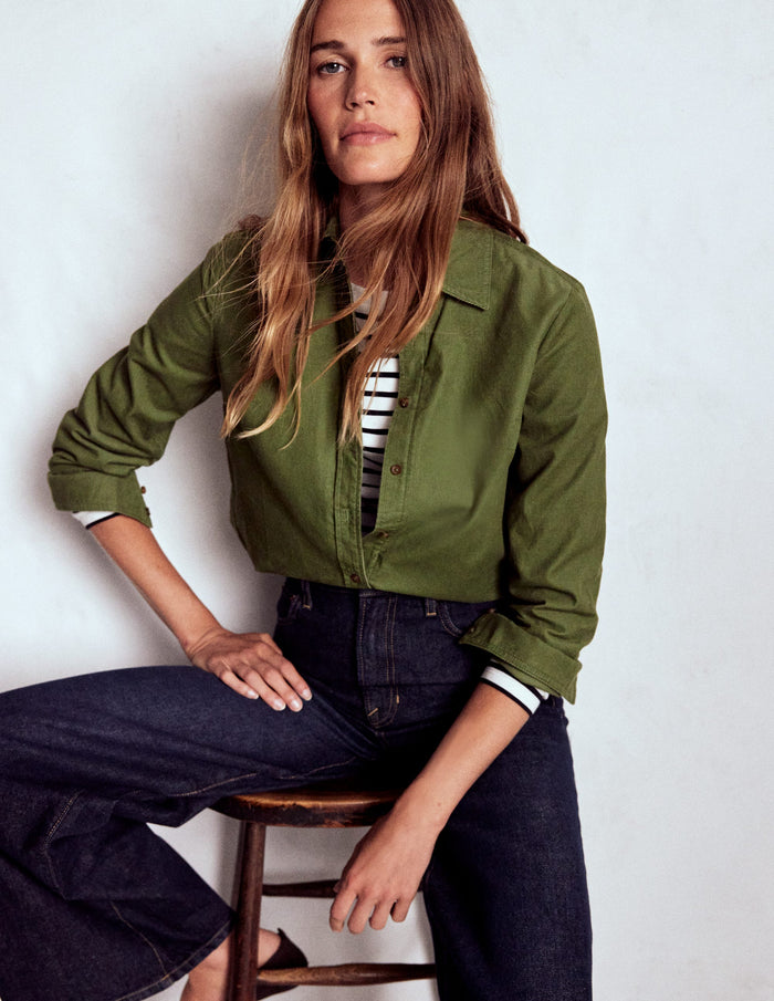 Sienna Cord Shirt Fern