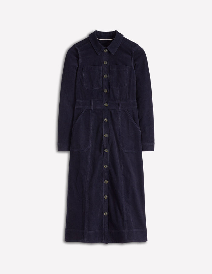 Amanda Cord Midi Dress Navy