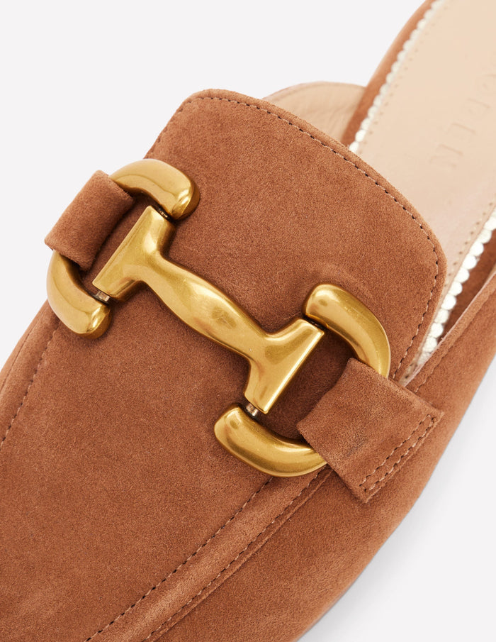 Iris Snaffle Mule Loafers Tan