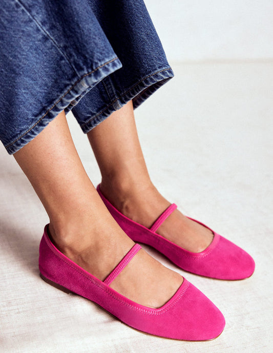 Thea Mary Jane Ballet Flats Pink Peony