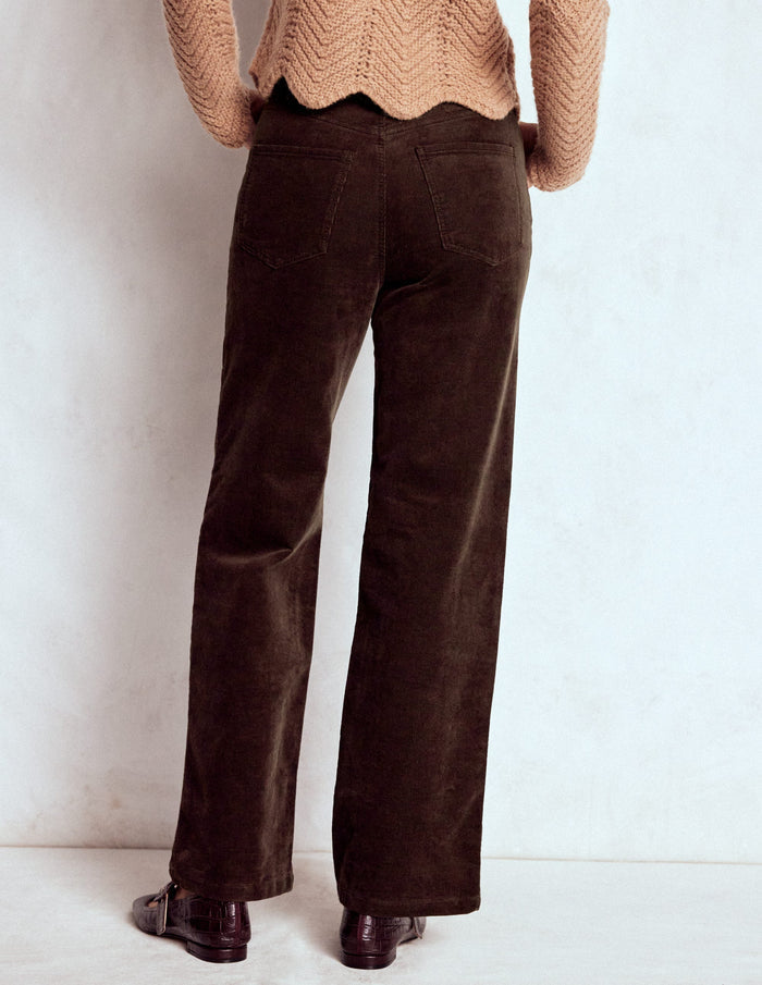 5-Pocket Cord Column Jeans Espresso