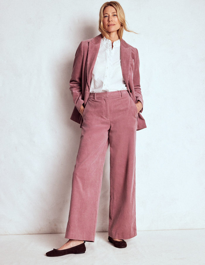 Belgravia Cord Pants Pink Heather