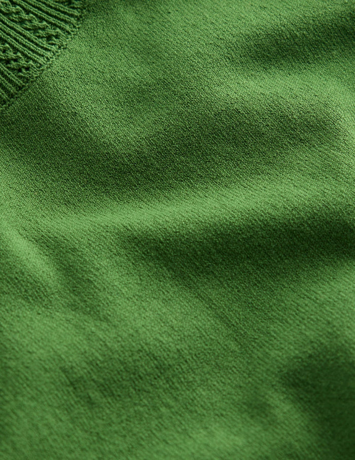 Emilia Cotton Crew T-shirt Promenade Green