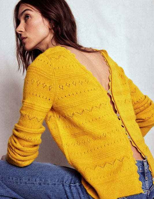 Leticia Lace Trim Sweater Golden Rye