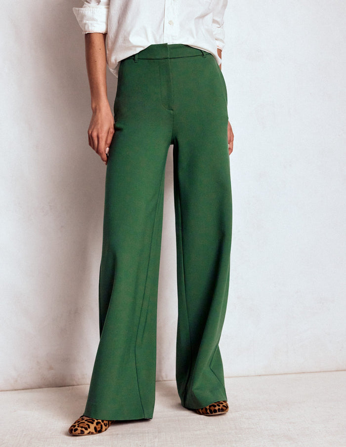 Belgravia Ponte Pants Hunter Green