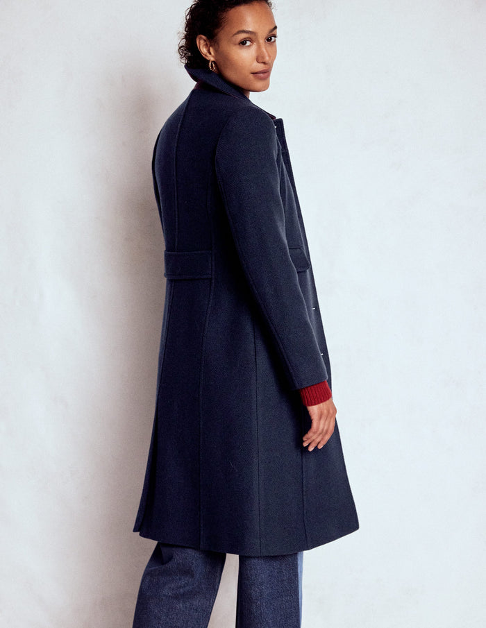 St Albans Coat Navy