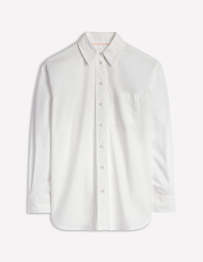 Sadie Relaxed Cotton Shirt White Oxford