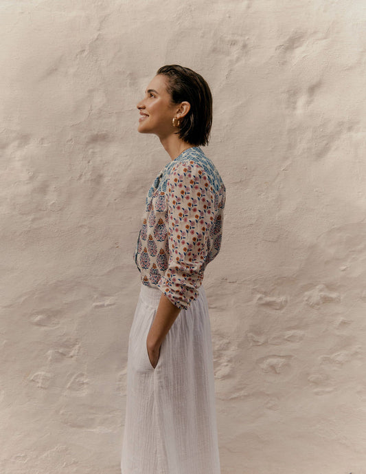 Corrine Cotton Top Multi, Wildflower Bouquet