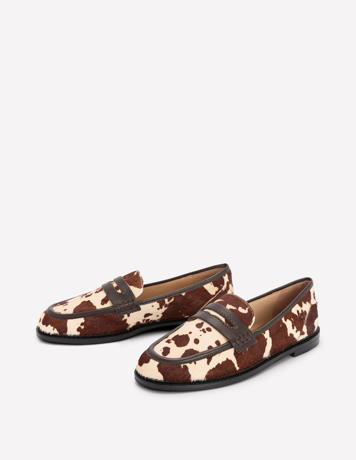 Nya Penny Loafers Brown/Ivory