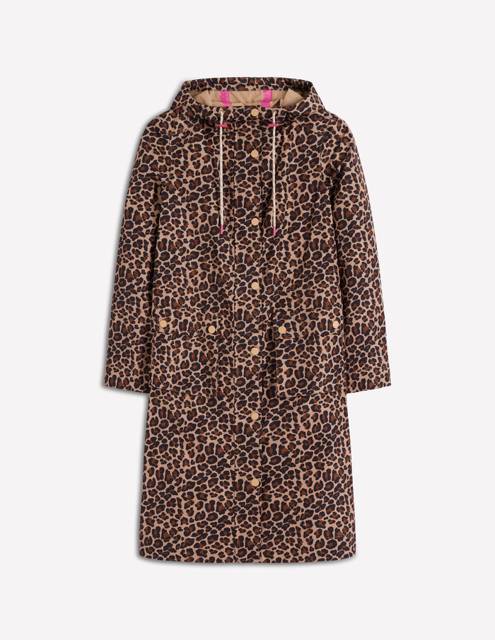 Longline Rain Mac Multi, Cheetah Pop